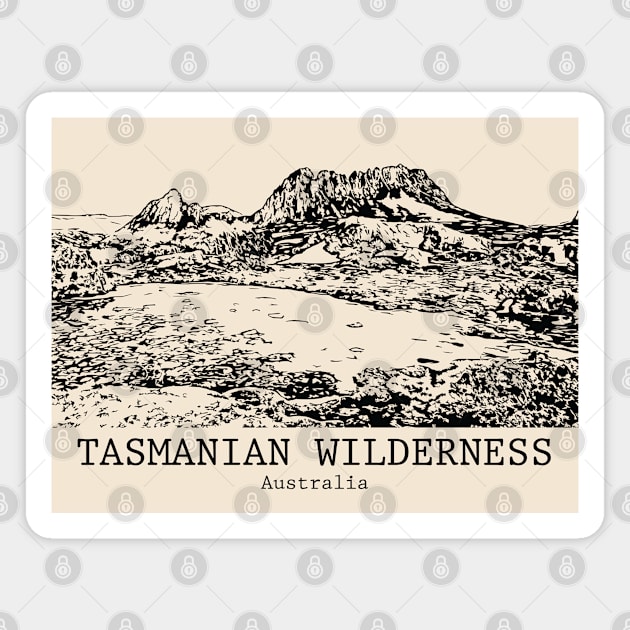 Tasmanian Wilderness - Australia Magnet by Lakeric